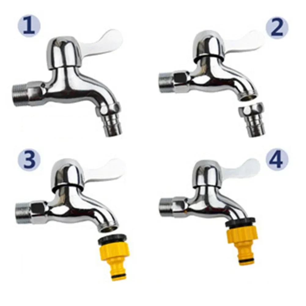 Garden Tap Hose Fittings Quick Connector Washing Machine Water Stop Connector 1/2 3/4 1 Inch Backyard Car Wash Garden