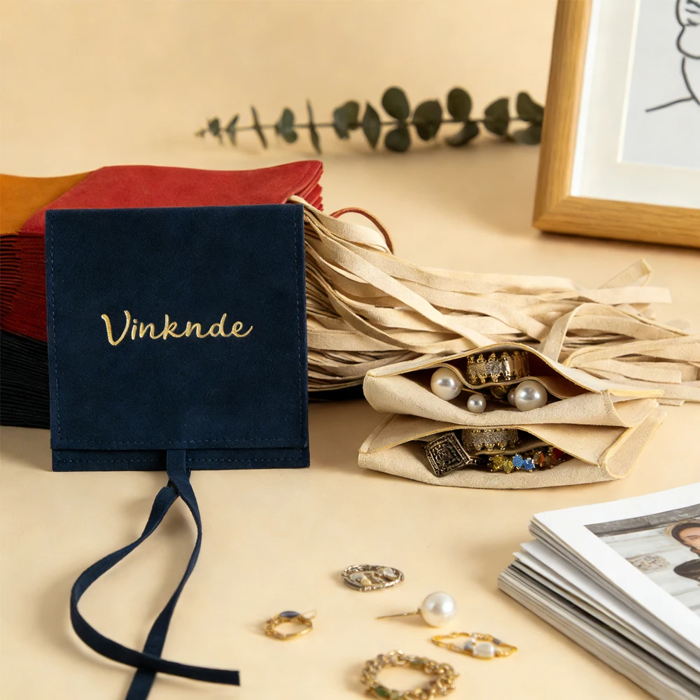 

Массовая упаковка, 100 шт., персонализированная подарочная сумка для ювелирных изделий, конверт из микрофибры, ожерелье, кольцо, серьги, упаковка для мыла, дорожный органайзер, сумка