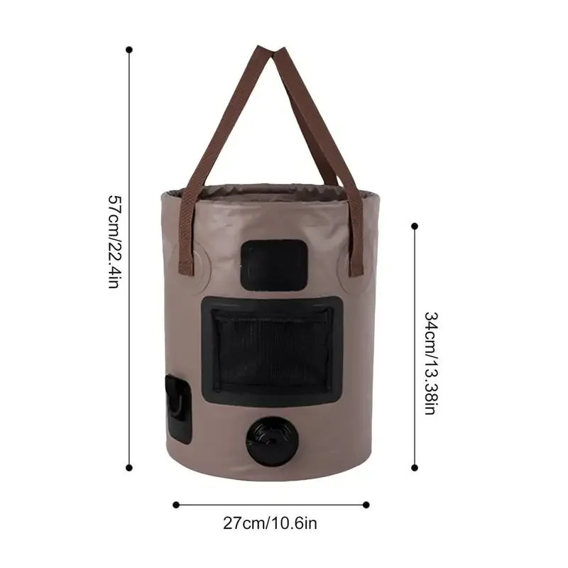 25L Portable Foldable Bucket Bucket Outdoor Travel Water Storage Bag Waterproof Water Bag Storage Bucket Fishing Articles