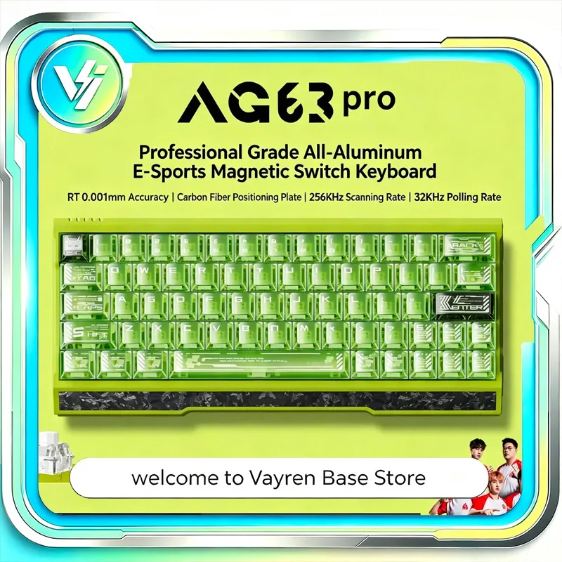 Teclado para Juegos AULA AG63 Pro Magnético con Cable