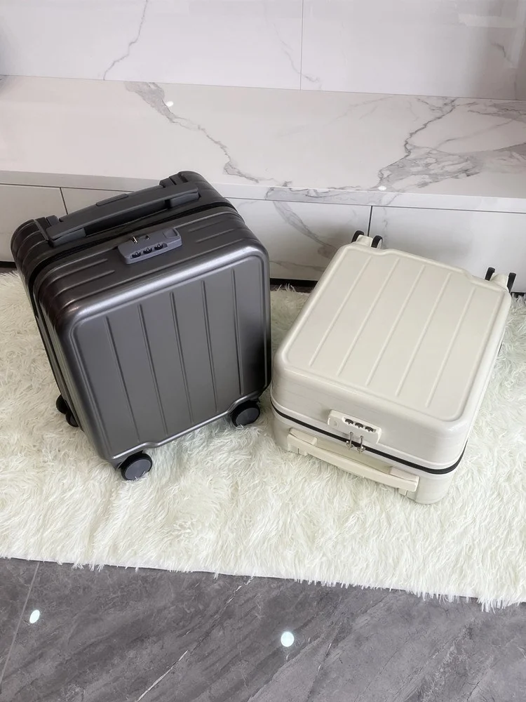 4インチの機内持ち込みスーツケース、女性用春秋軽量プルマンバッグ、ファッショナブルなユニバーサルトラベルバッグ、ローラー付き