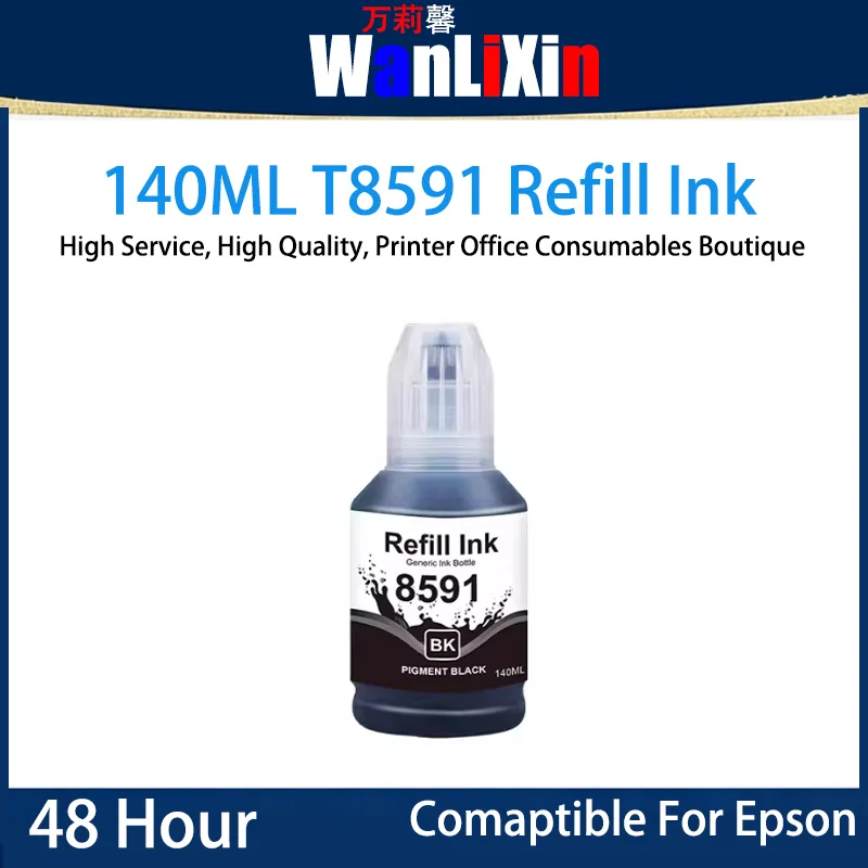 

140ml T8591 T859 Refill Ink Compatible For Epson L1455 L605 L201 M101 M105 M205 M201 Printer