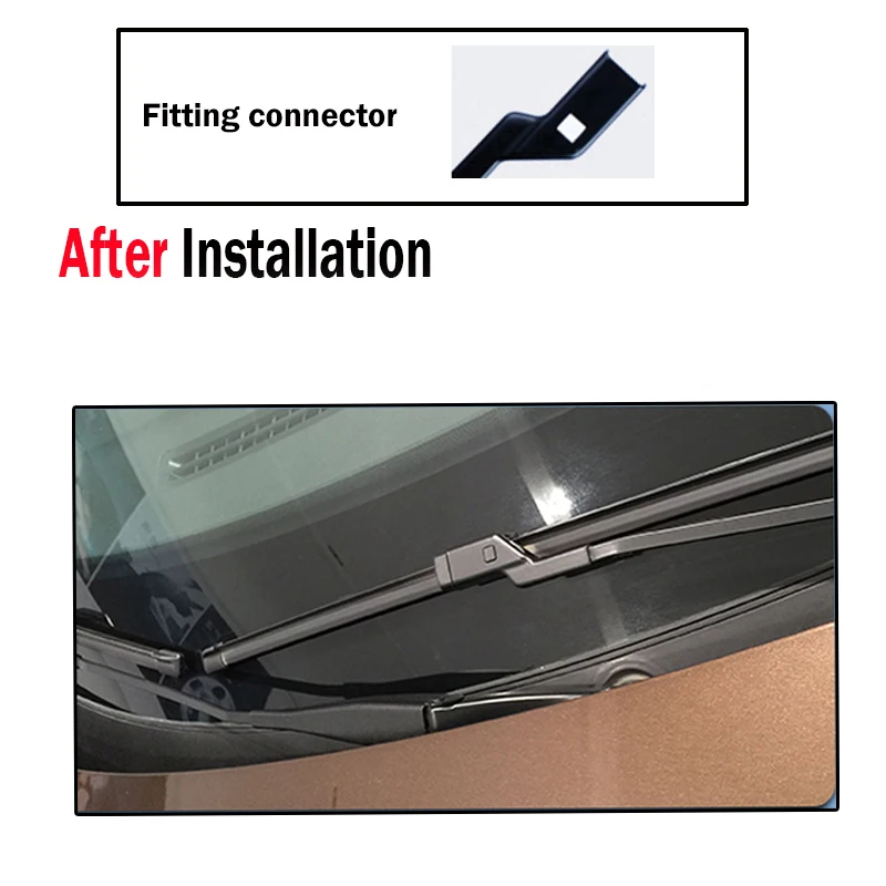 Xukey 3Pcs Front Rear Windscreen Wiper Blades Set For Ford Kuga MK1 2012 2011 2010 2009 2008 24\