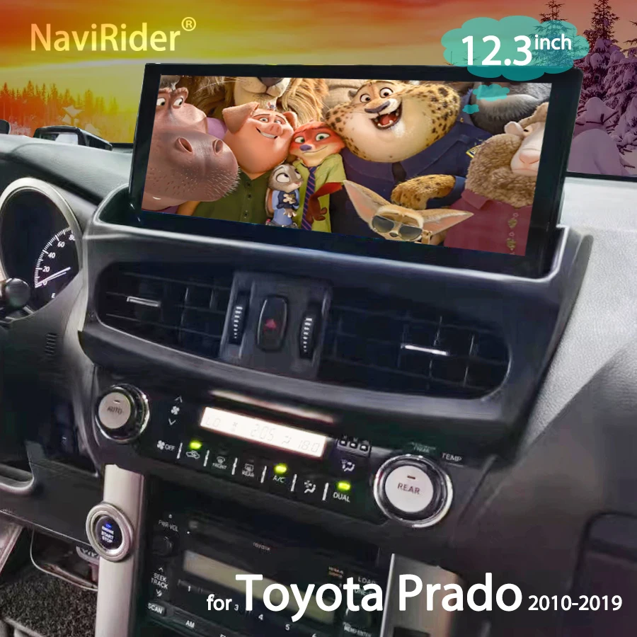 

Для TOYOTA PRADO LAND CRUISER LC150 2010 - 2022 мультимедийный видеоплеер Carplay стерео радио Android 13 экран 128 ГБ