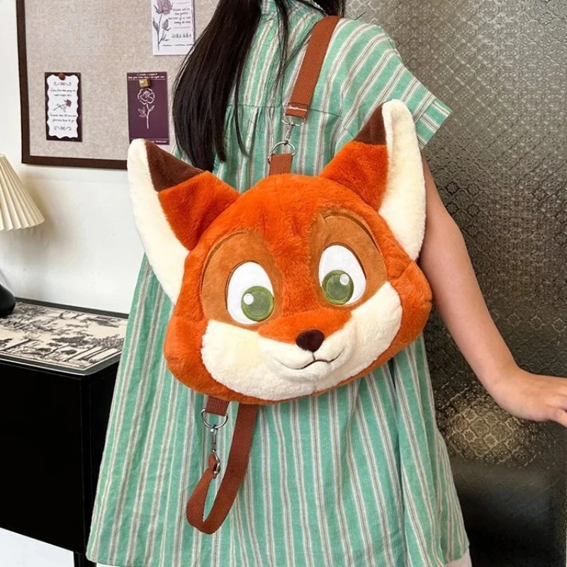 

Hot Sales Zootopia Backpack Kawaii Anime Cute Fox Nick Creative Fashion Large Capacity Storage Shoulder Bag Holiday Gift
