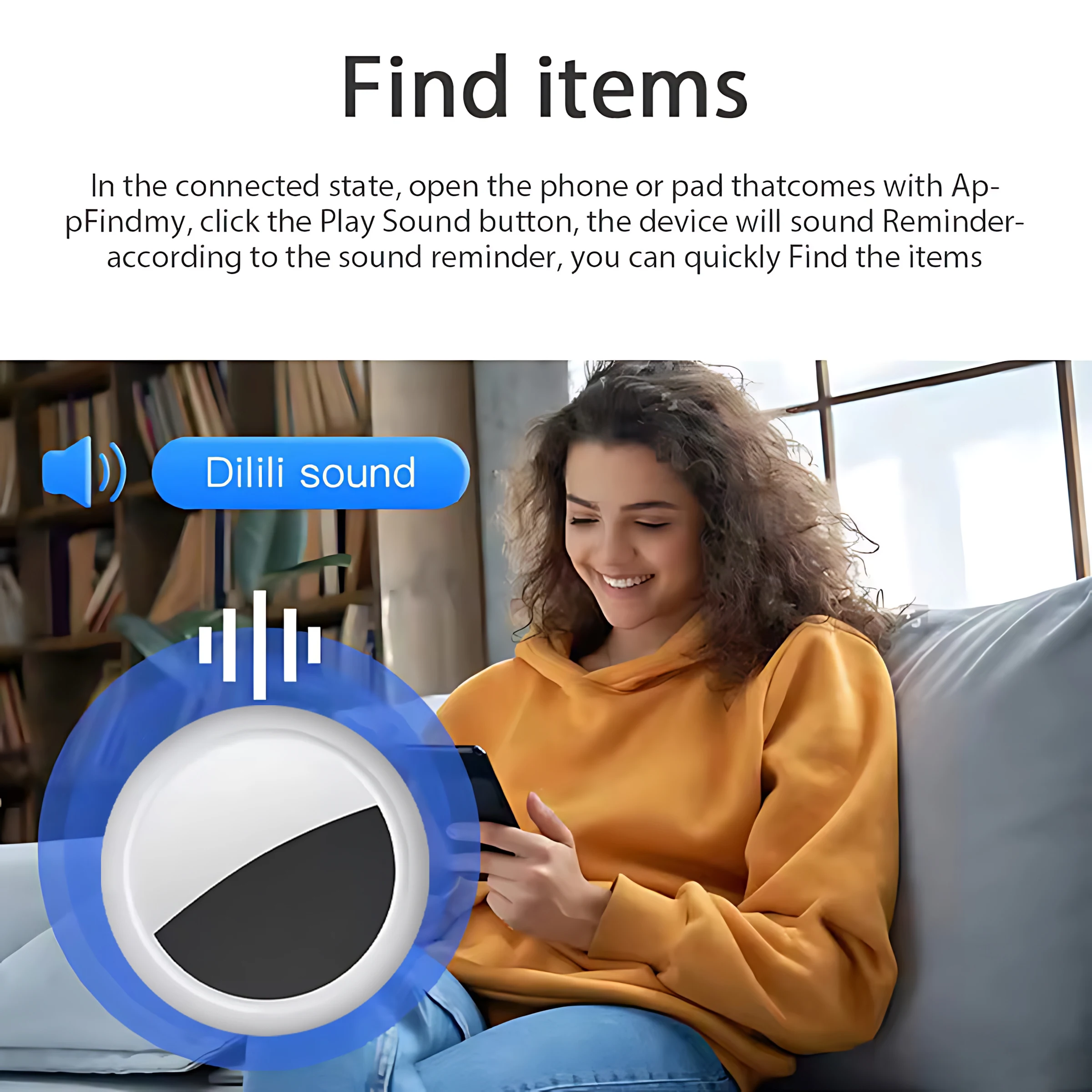 Smart Mini GPS Anti-perdita Tracker Il suono localizza l'allarme di promemoria msg Per chiavi portafogli bambini animali APP tracciamento su iOS e Android 2026