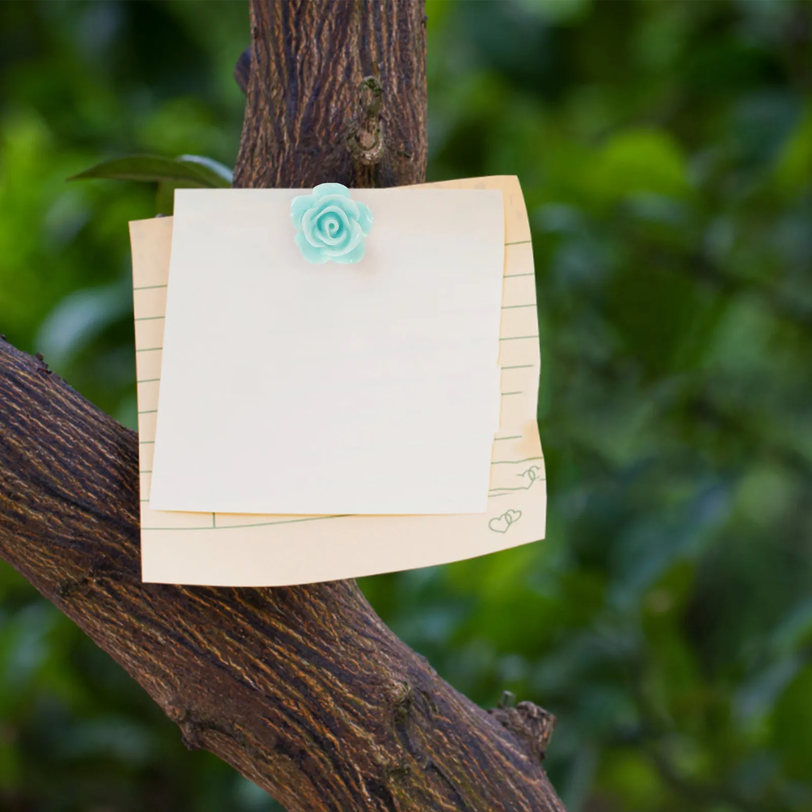 

30Pcs Rose Push Pins Decorative Flower Thumb Tacks Multi-Function Household Tacks for Poster Message Board Display Office Home