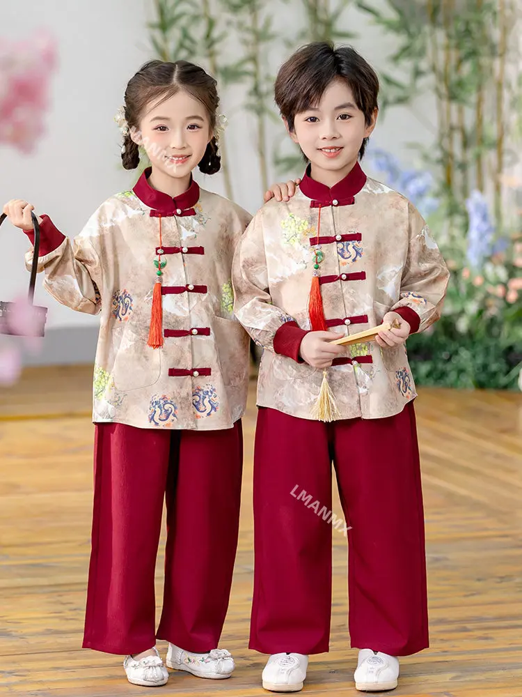 Children's Mid Autumn Hanfu Performance Costume New Chinese Tang Costume Choral Performance Costume