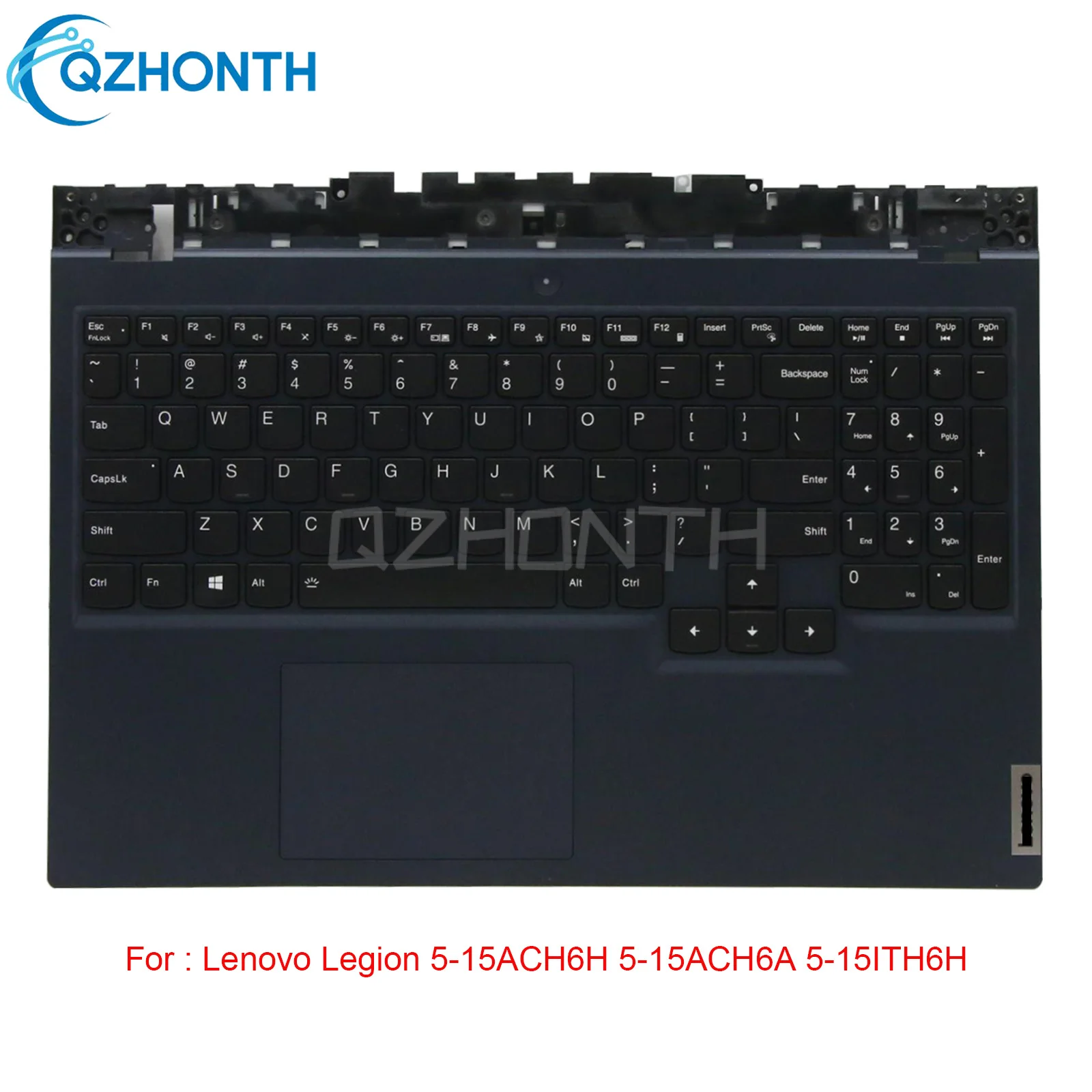 

New For Lenovo Legion 5-15ACH6H 5-15ACH6A 5-15ITH6H Palmrest US Keyboard White Backlight (2021 Version) 15.6"