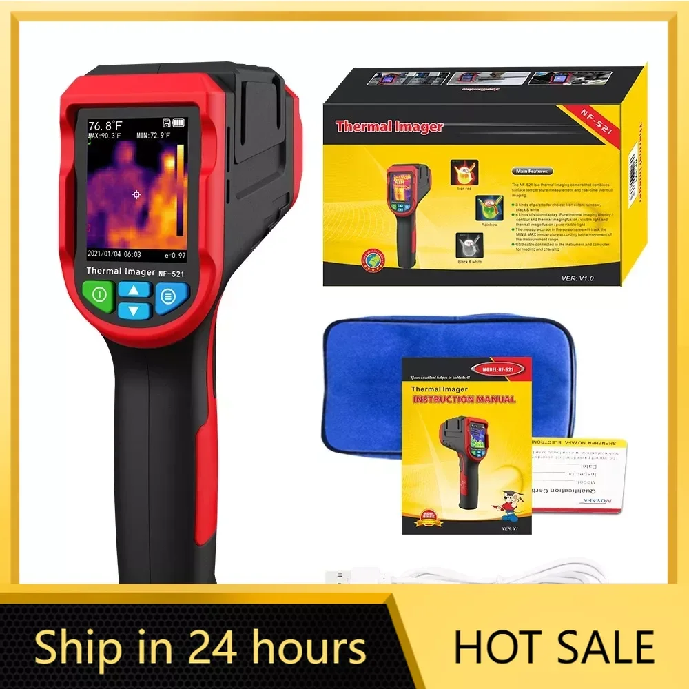 NF-521 Infrared Thermal Imager -20~400C Industrial Testing Heating Detector 2000 Pixels Temperature Thermal Imaging Camera