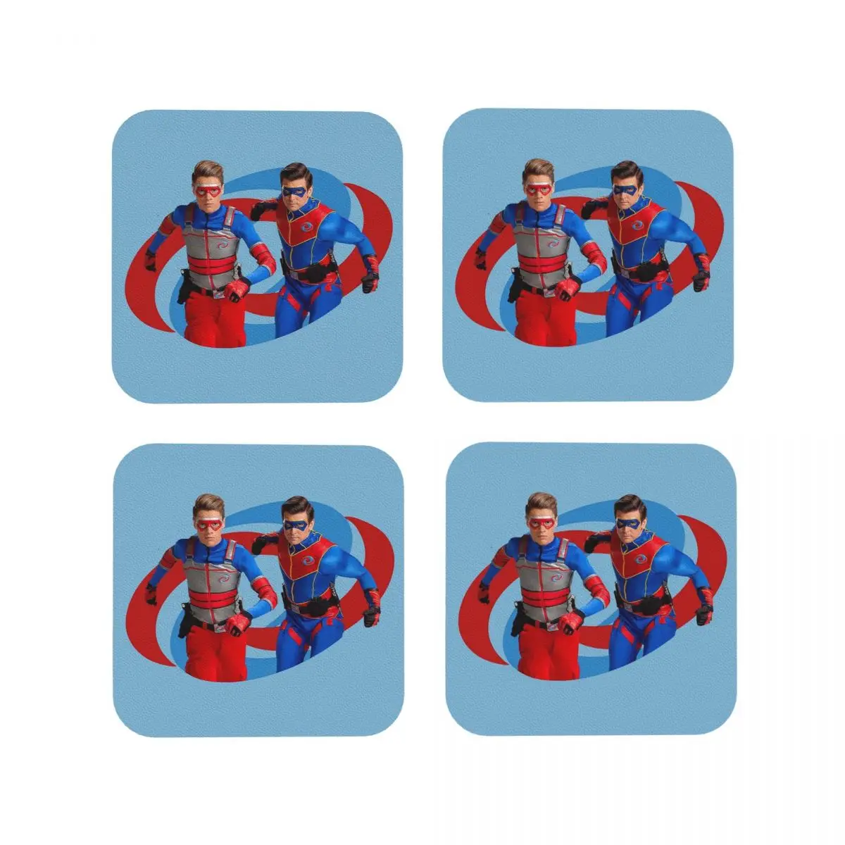 Henry Danger - Action Log Coasters Coffee Mats Mug Cup Placemats Tableware Pads for Home Kitchen Dining Bar