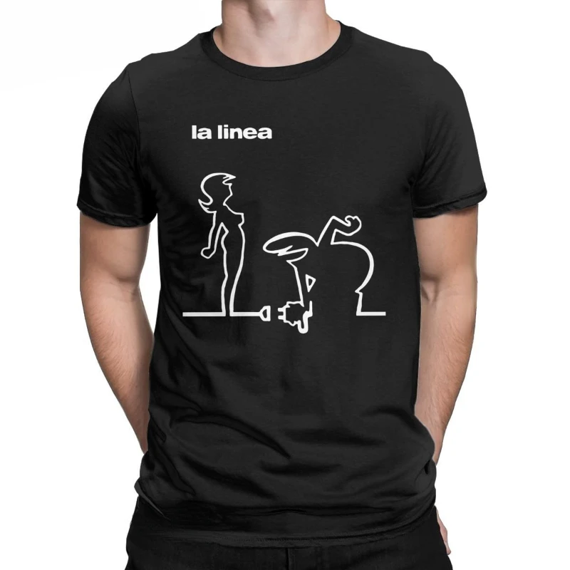 Mężczyźni odzież La Linea Femme Sexy Retro czysta TShirt lato dla mężczyzn ponadgabarytowych graficzne koszulki Ropa Hombre koszulki niestandardowe