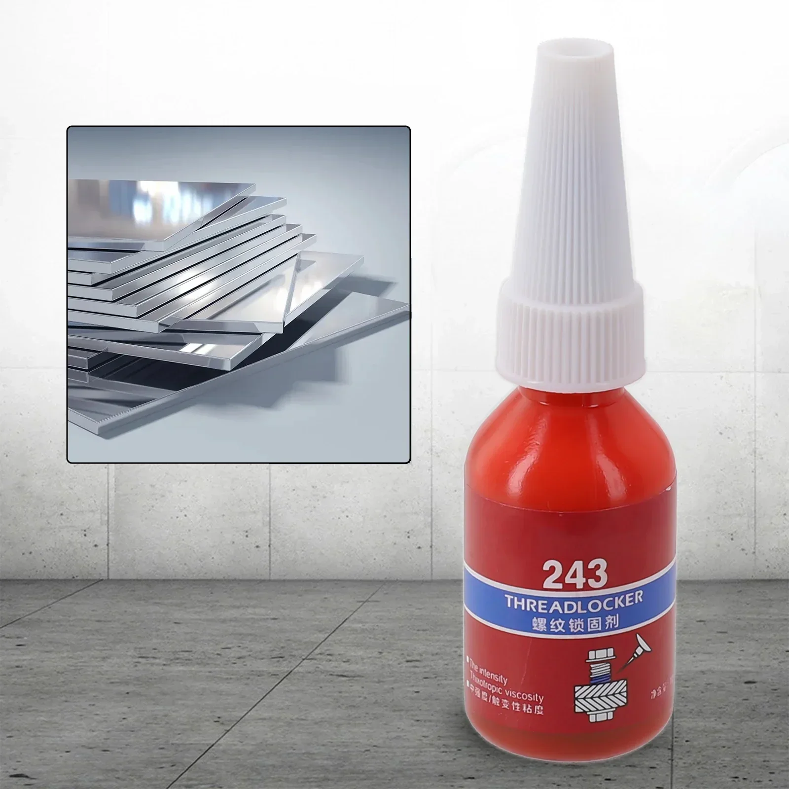 10ml น้ํายาล็อคเกลียว 222/242/243/262/263/271/277/290 Anaerobic กาวฮาร์ดแวร์อุปกรณ์เสริมกาว Anti-หลวมซีลเกลียว