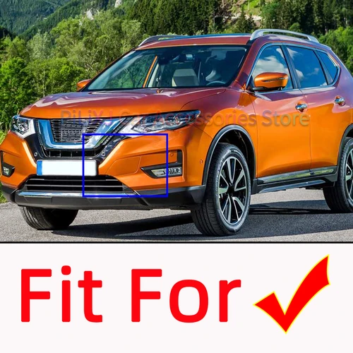 Imagen 2 del producto Tapa de cubierta de ojo de gancho de remolque para parachoques delantero de coche, para Nissan x-trail Rogue 2017 2018 2019 2020, gancho de remolque, guarnición de tapa de remolque