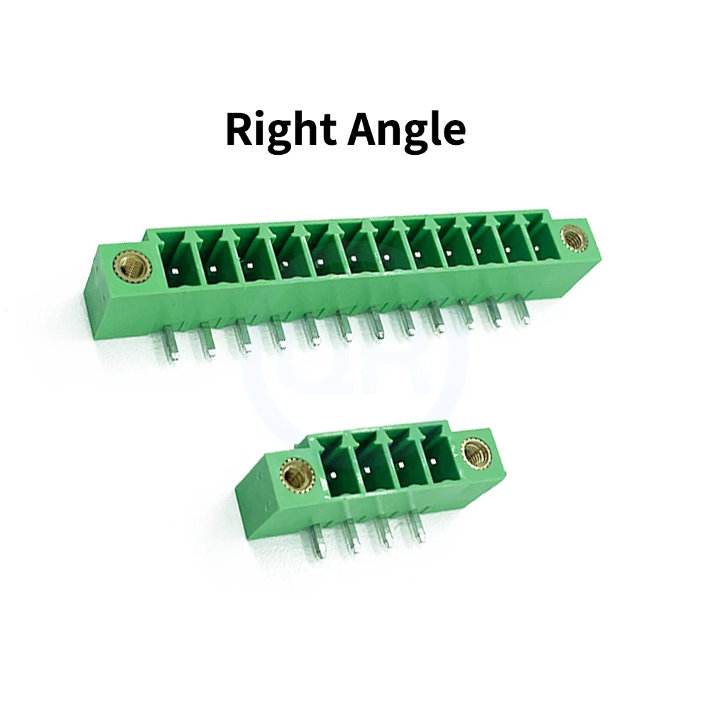 10 Pcs 3.5/3.81mm Flanged PCB Solder Terminal Straight Pin/Right Angle KF 2EDGVM+2EDGRM 15EDGV/RM 2-24Pin