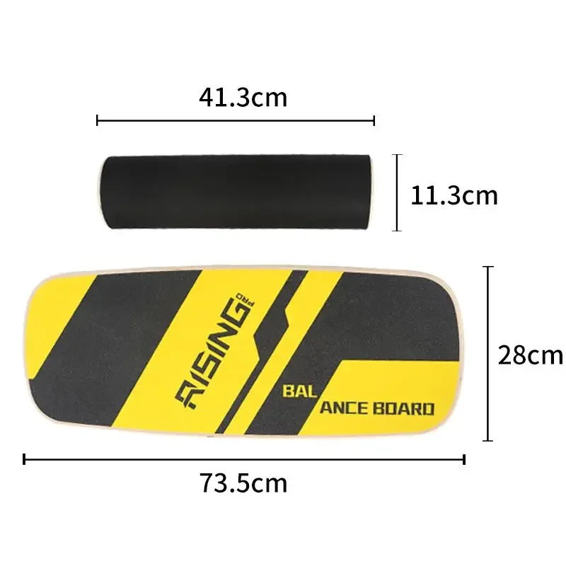 

NEW 73.5*28cm Balance Training Board Wooden Surf Training Fitness Equipment