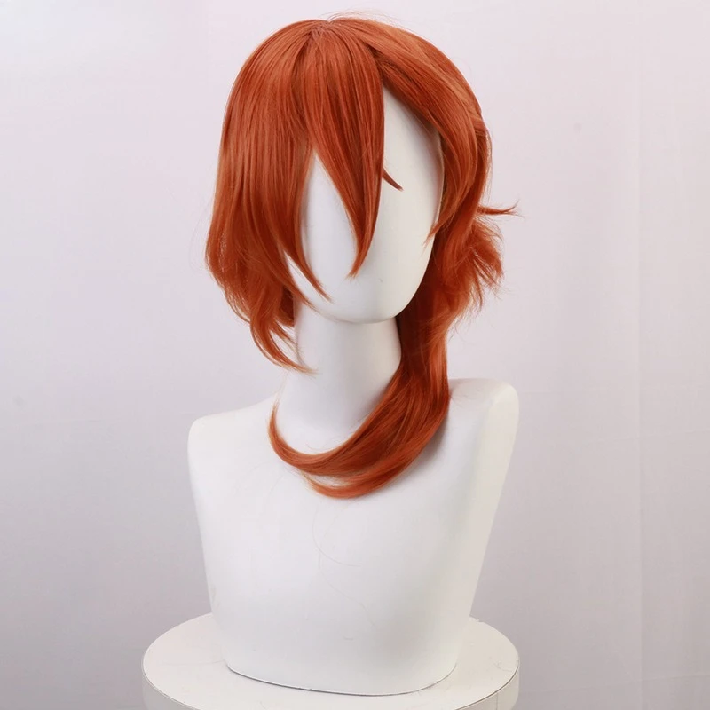 

Bungo Stray Dogs, Nakayama Nakayoshi, грязный и слегка вьющийся парик для косплея, высокотемпературный парик для косплея из шелковой розы