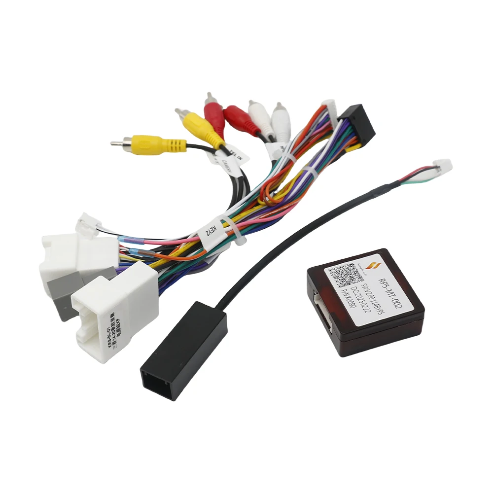 For Mitsubishi Pajero Outlander Eclipse Cross 2014-2020 Android Screen Power Cable CANBUS Decoder Wiring Harness Adapter