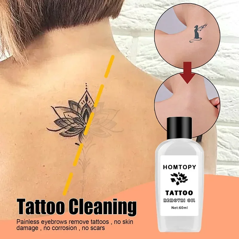 Tattoo Mark Entfernung Lotion profession elle semi-permanente Tattoo Make-up Pigment Tinte Markierung stelle Wischt uch Reinigung flüssige Hautpflege