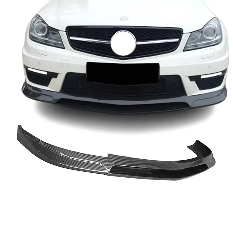 

OEM Style Front Bumper Lip Carbon Fiber for Mercedes Benz W204 C63 Amg Coupe Ture Factory Fitment