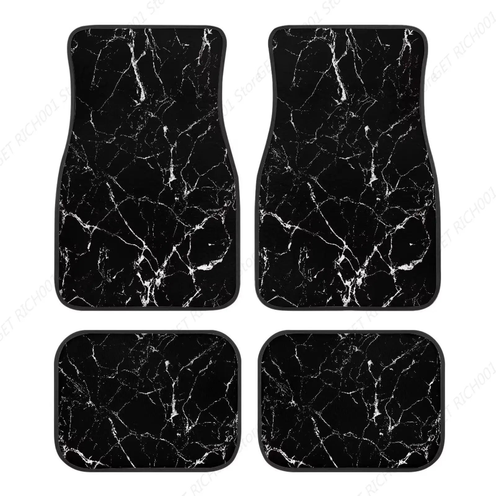

Juego4 Alfombrillas Mármol Negro Para Coche, Alfombrillas Автомобили для внедорожников, Furgonetas, Canciones Y Camiones, Защитный
