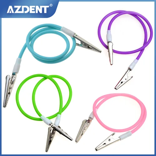 AZDENT Baberos dentales Instrumento Dental Clip de bufanda de acero inoxidable Servilleteros dentales Herramientas dentales