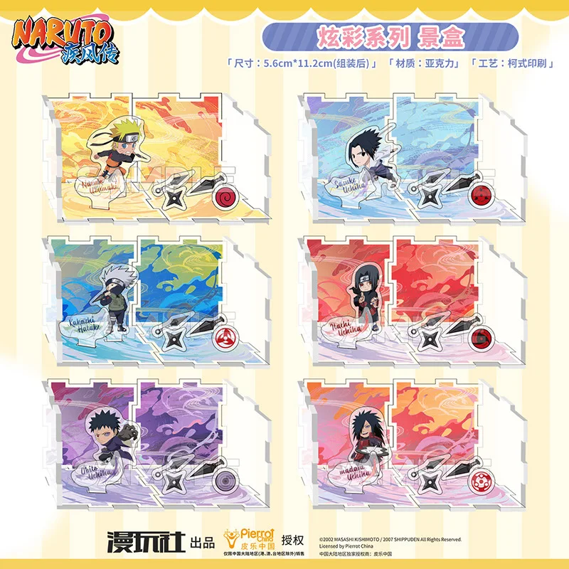 

Naruto Uchiha Sasuke Kakashi Itachi China Official Authorization Colorful Series Standing Plates