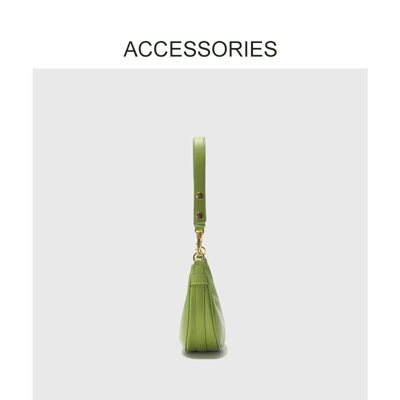 MJ женская сумка подмышки, весна-лето 2021, модная кожаная сумка для французского хлеба, простая сумка через плечо с изображением f-Moon