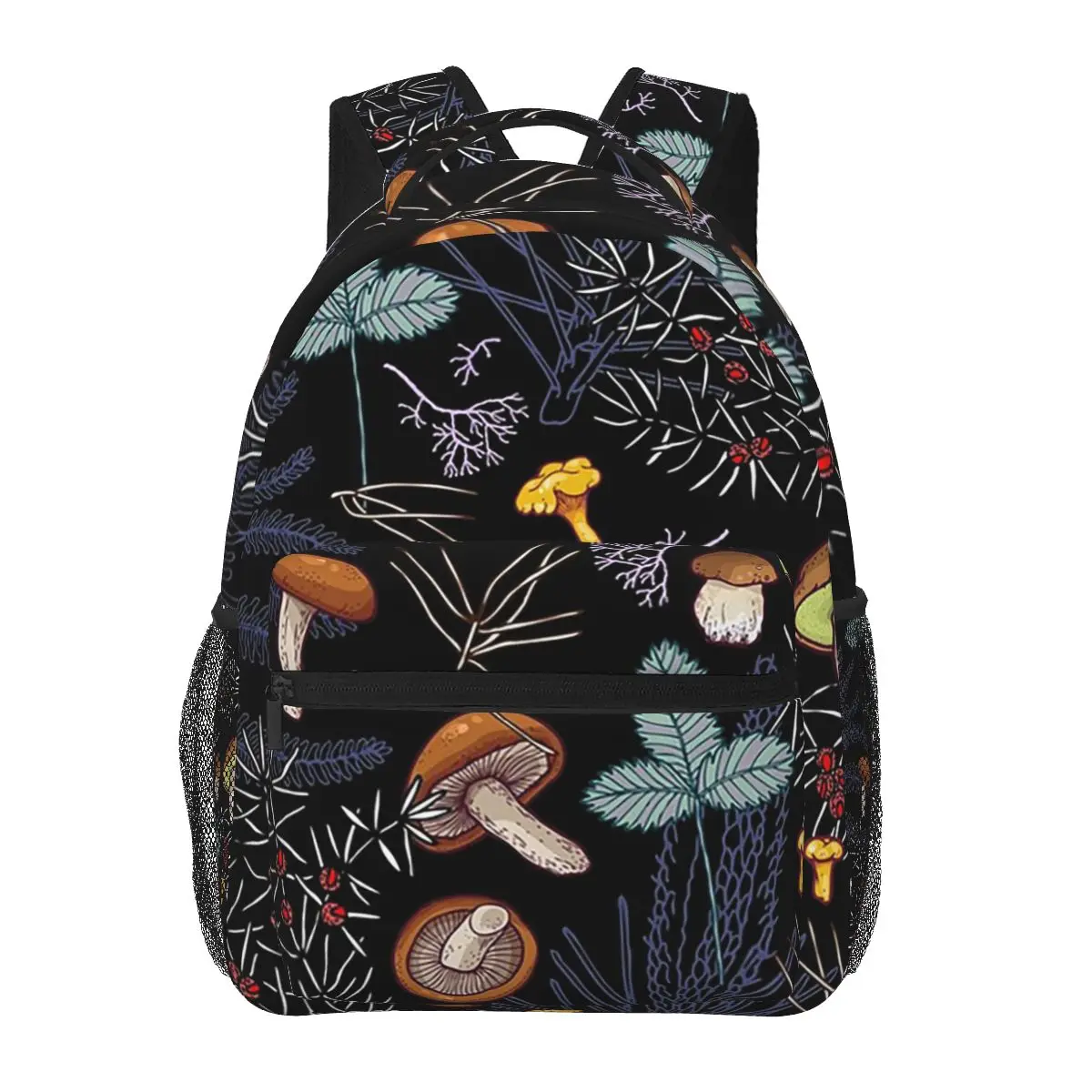 

Dark Wild Forest Mushrooms Backpacks Boys Girls Bookbag Children School Bags Cartoon Kids Rucksack Shoulder Bag Large Capacity