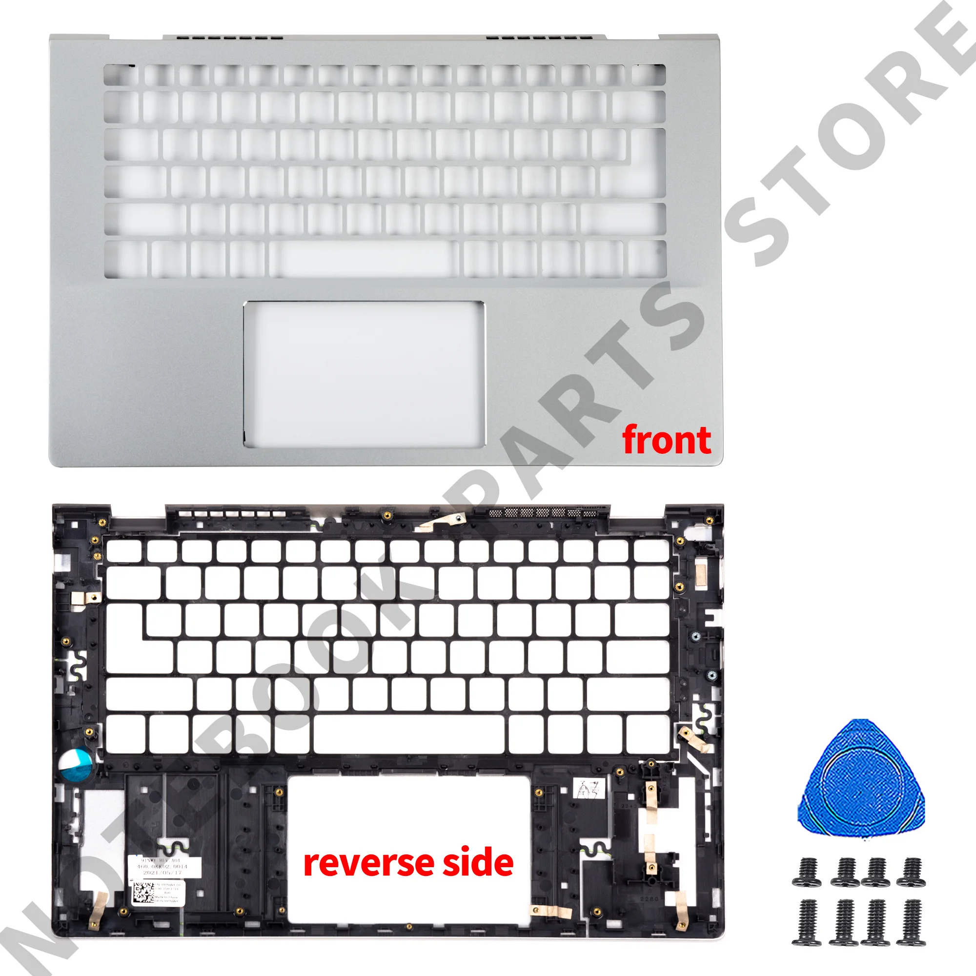NEW Parts P130G For Inspiron 14 5401 5402 5405 5408 LCD Back Cover Bezel Palmrest Bottom Hinges Notebook Parts 0WK1KG 14inch
