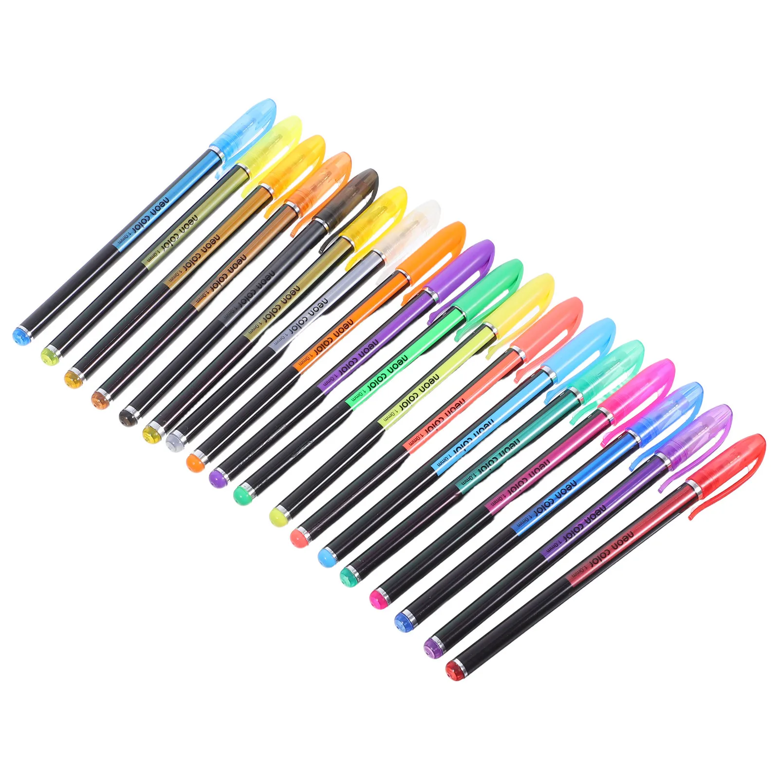 

Gel Pens 1.0Mm Fluorescent Ink Pen Set Smooth Writing Coloring Art Supplies Craft Sketching Journaling Neon Color Pens