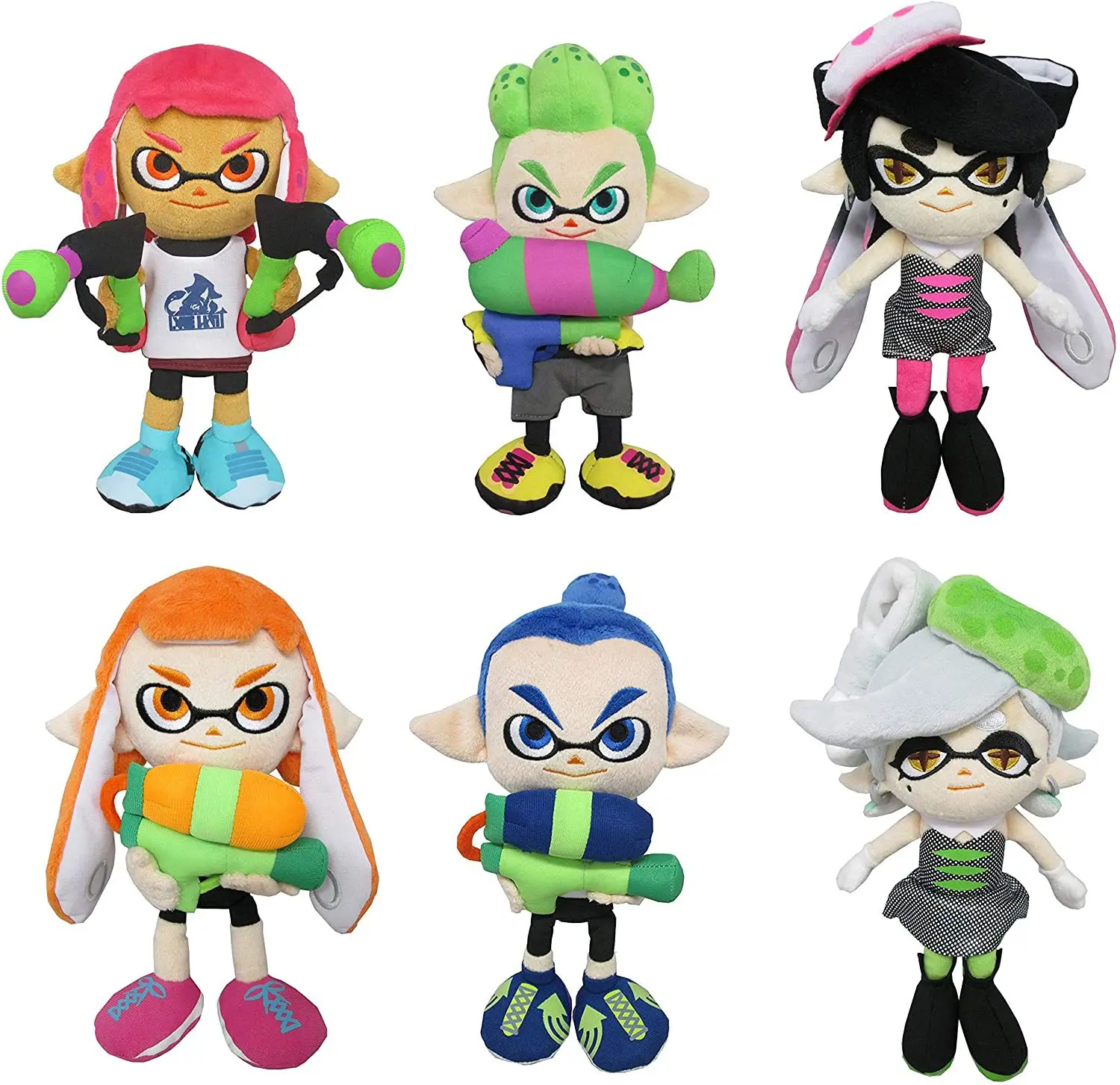 25cm Anime Switch Splatoons Plush Toy Dolls Splatoons 2 NS Ika Musume Stuffed Figure For Kids Birthday Gift