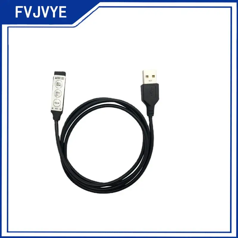 1M Mini three-button seven-color Controller USB Light Strip RGB TV Backlight LED Strip Controller A2