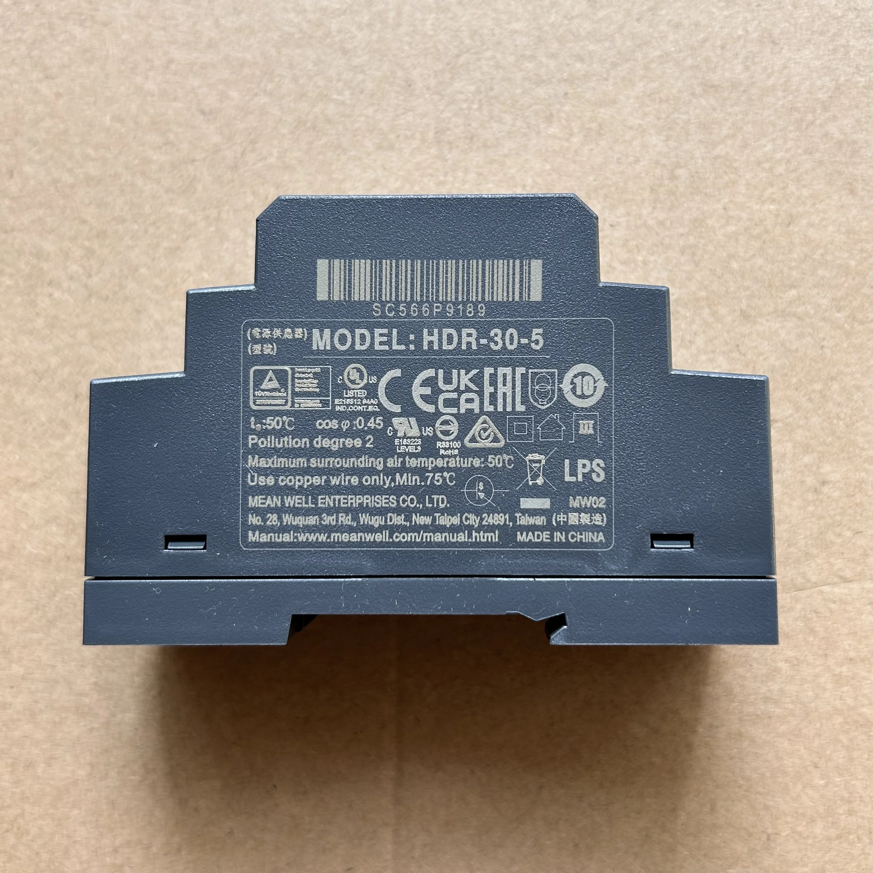 Genuine Mean Well HDR-30 5V 12V 15V 24V 48V Meanwell Ultra Slim DIN Rail Switching Power Supply HDR-30-5 HDR-30-24