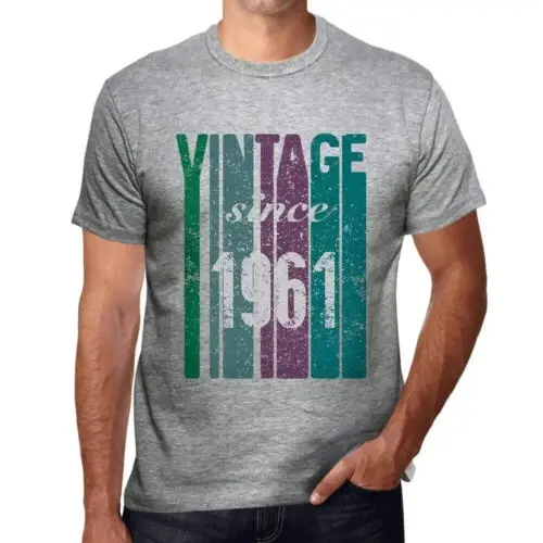 Heren Grafisch T-Shirt Vintage sinds 1961 – Vintage Since 1961 – Cadeau voor