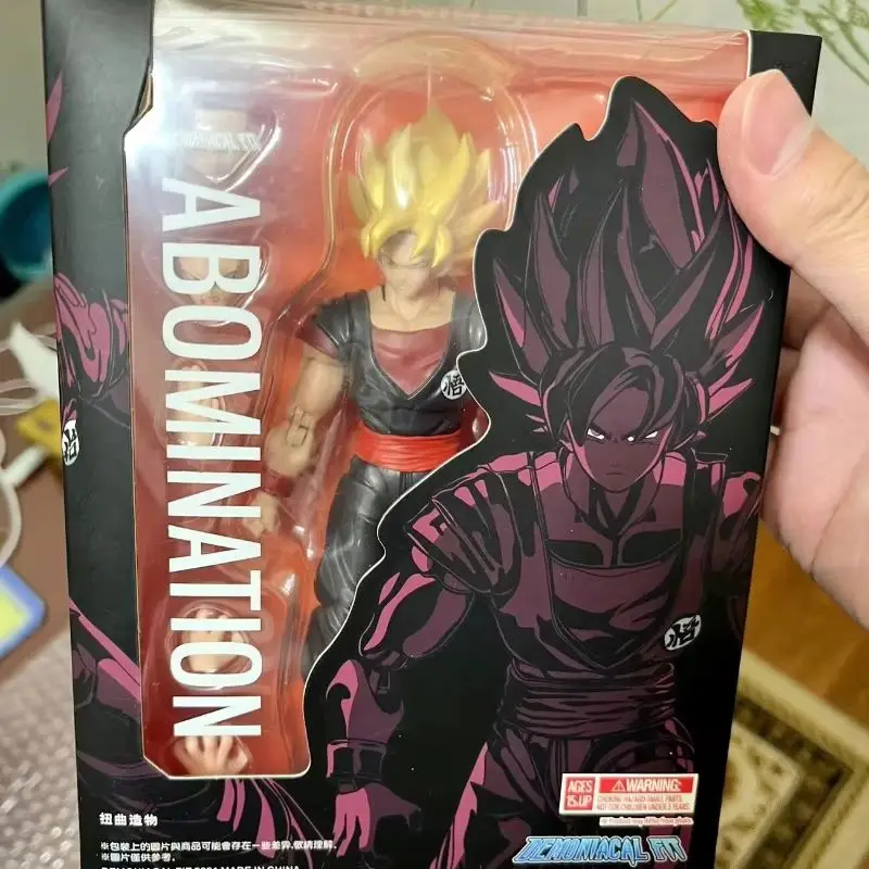 Anime Dragon Ball SHF nuevo contrato mágico creativo retorcido móvil clon Sun Wukong muñeca móvil modelo hecho a mano juguete para regalo recoger