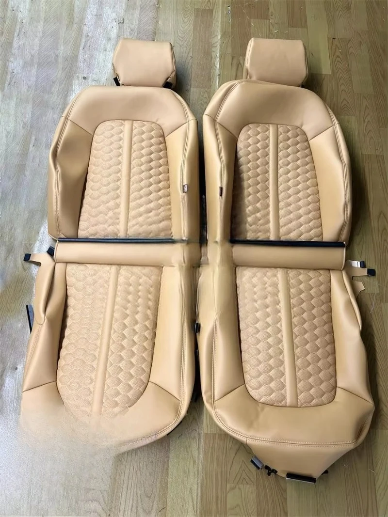 Picture 3: Luxury Quality Leather Car Seat Cover Set Comfortable Interior Accessory for Fully Universal MPV 7-Seater Van for