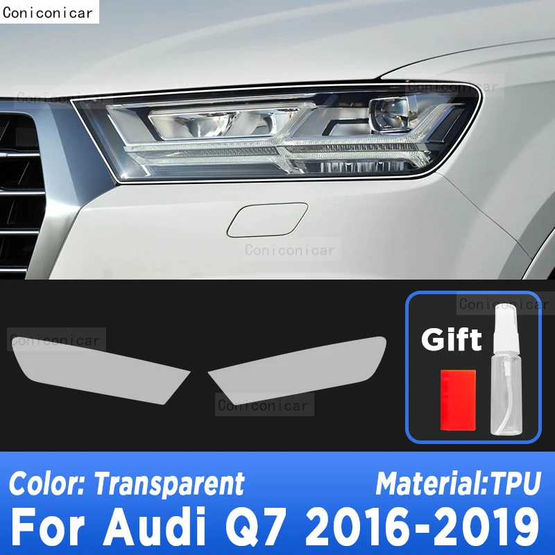 Car Headlight Protection Transparent Repair Anti-Scratch Protective Film TPU Stickers For AUDI Q7 2016-2023 Accessories