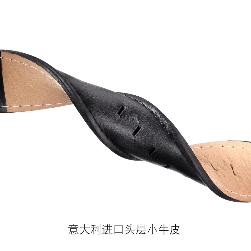 สายนาฬิกาหนังแท้คุณภาพสำหรับ DW แดเนียล เวลลิงตันนาฬิกาผู้หญิง 13 มม. 14 มม. 16 มม. 17 มม. 18 มม. 19 มม. 20 มม. สายนาฬิกาผู้ชาย