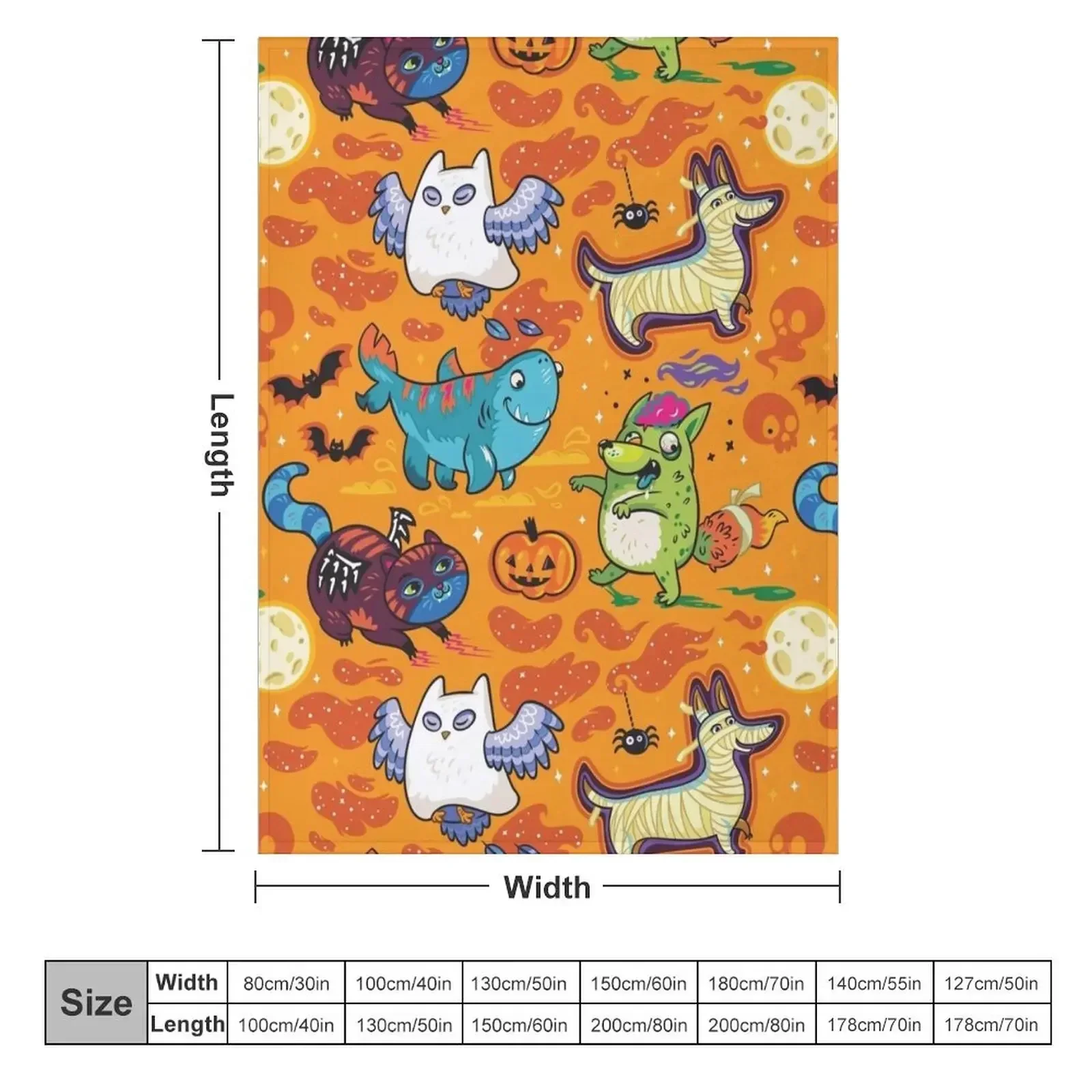 Crazy Halloween Night Throw Blanket Retros Luxury Brand Sofas Blankets For Baby Quilt Soft Plaid Blankets