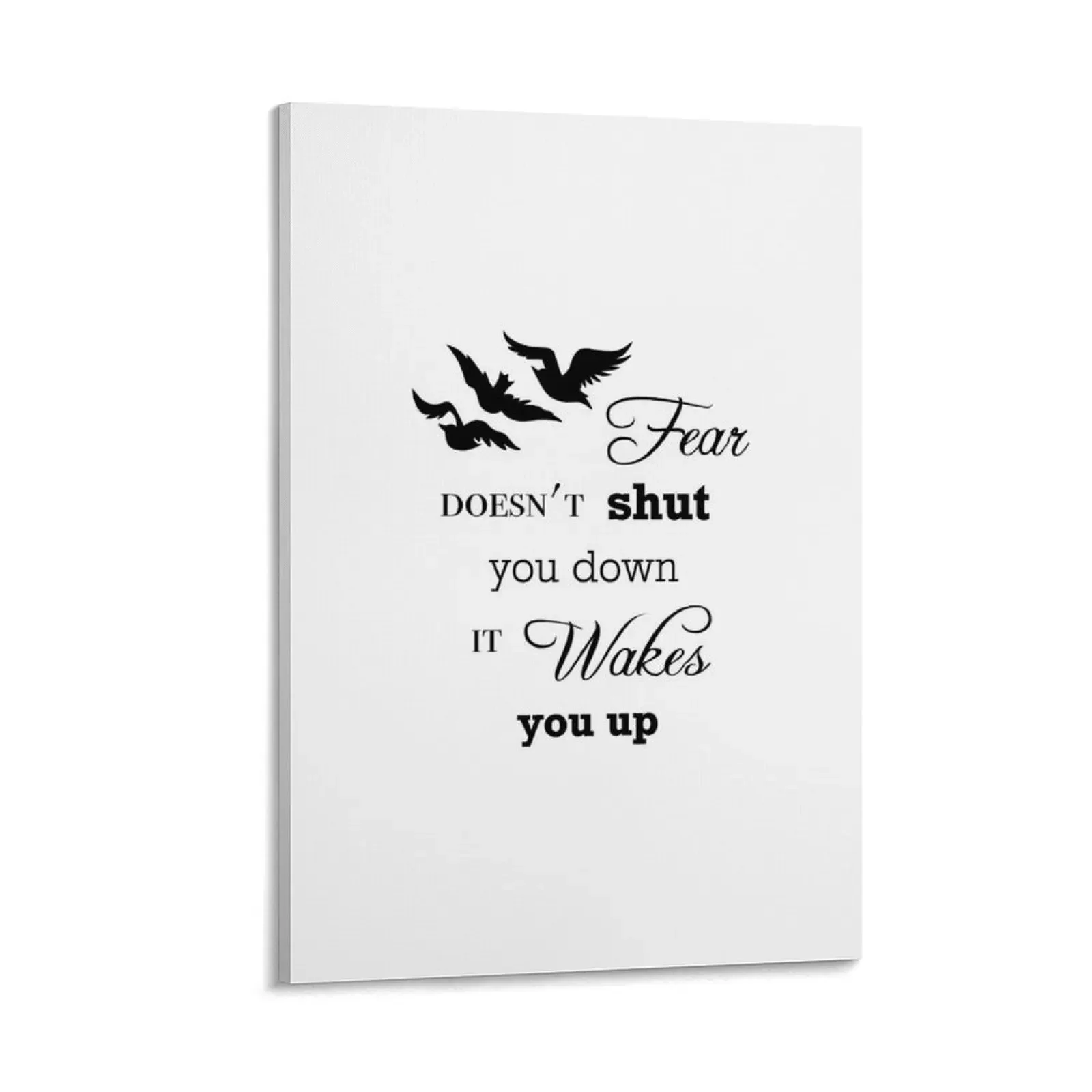 Fear Doesn't Shut You Down (B) Canvas Painting anime posters wall art Paintings posters for wall