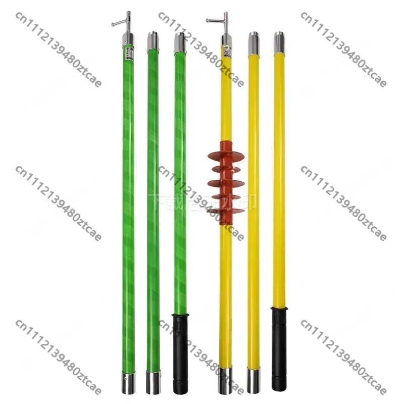 High Voltage Telescopic Insulated Rod, 110KV 220KV 550KV, Electrician Safety Insulation Operating Tool