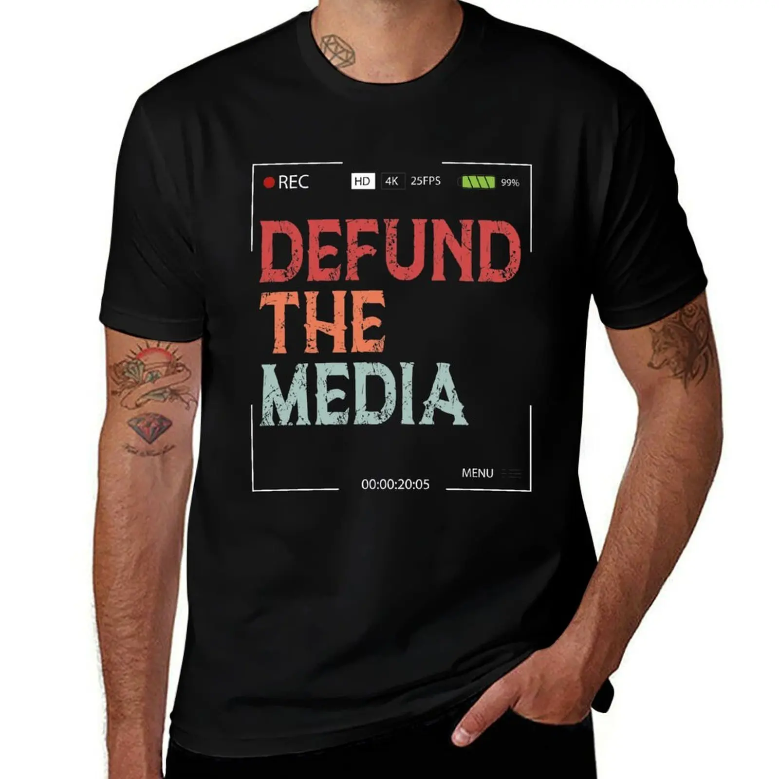 Defund The Media T-Shirt Plus Size Short Sleeve T-Shirt