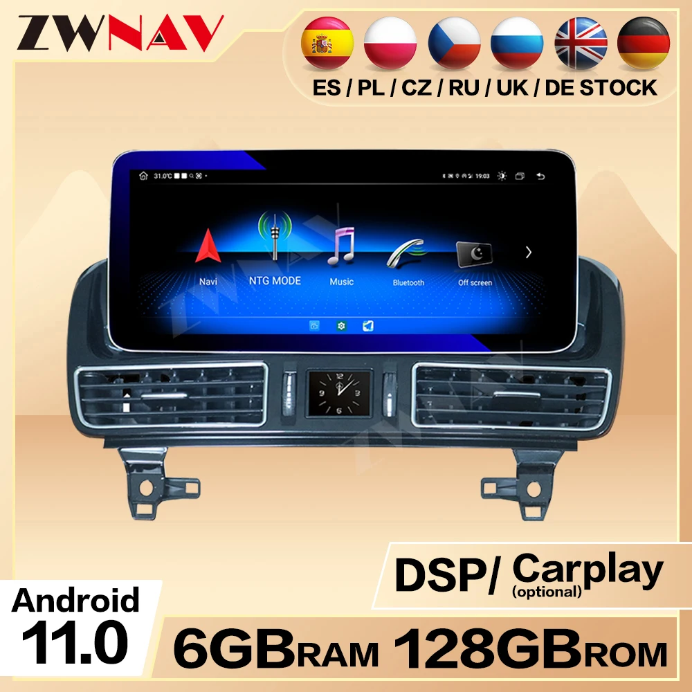 Tesa- Carplay For Benz GLE GLS Android13 Screen Stereo Automotive Multimedia Central Bluetooth Head Unit Accessories Upgradation