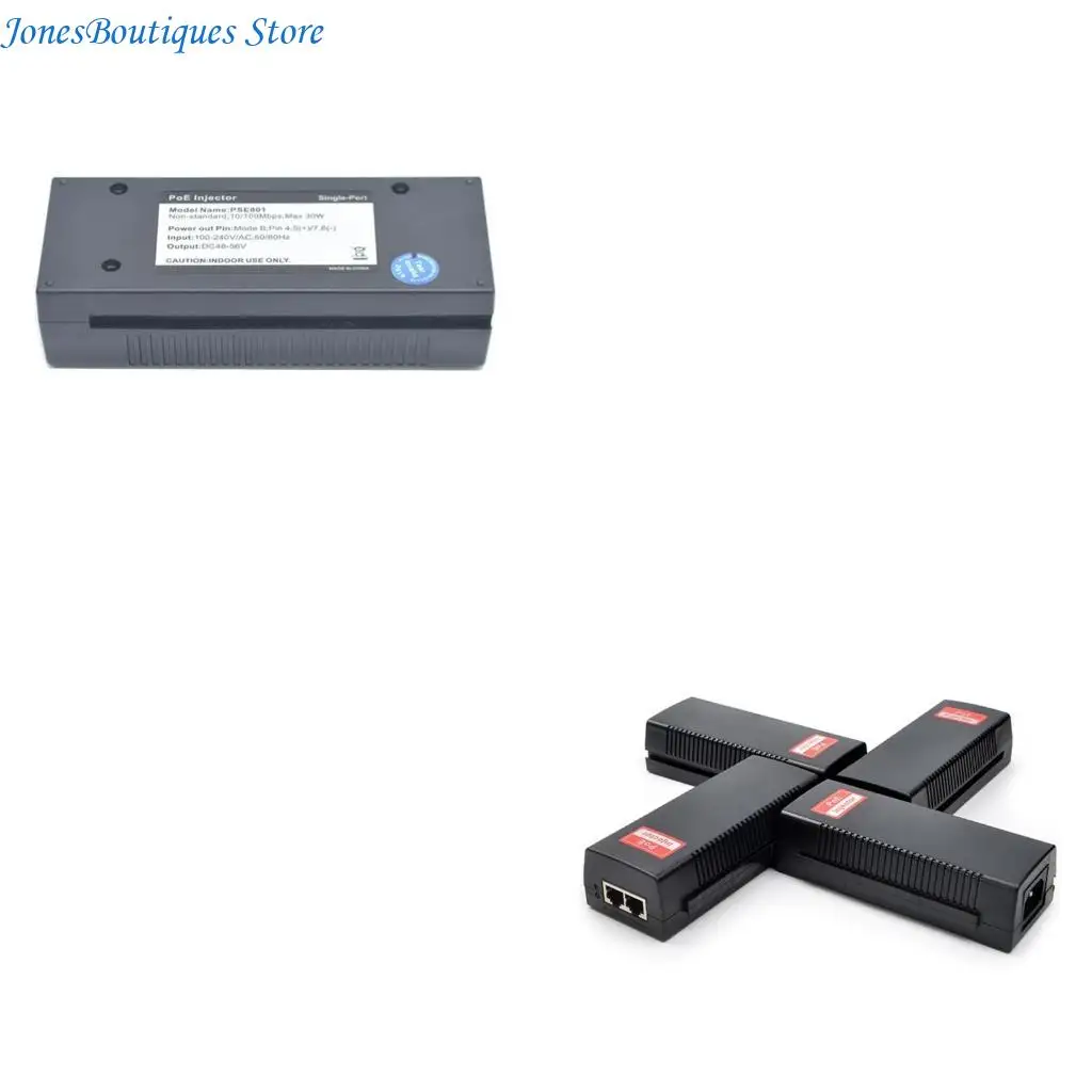 

Инжектор питания POE 1000 Мбит/с RJ45 48 В-55 В Адаптер питания POE для компьютеров и сетевых устройств PoE Ethernet-адаптер