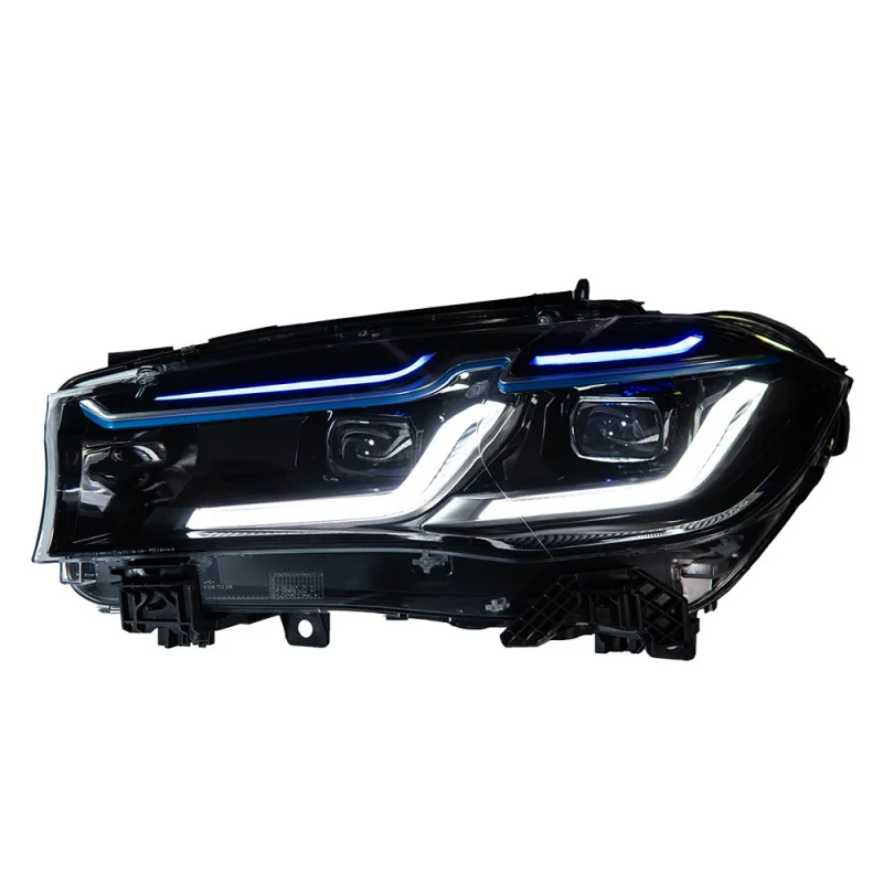 

￼ Suitable for 14-18 BMW X5 Headlight Assembly F15 Modified LED Lens Thunder Edition Daytime Running Light Turn Sig