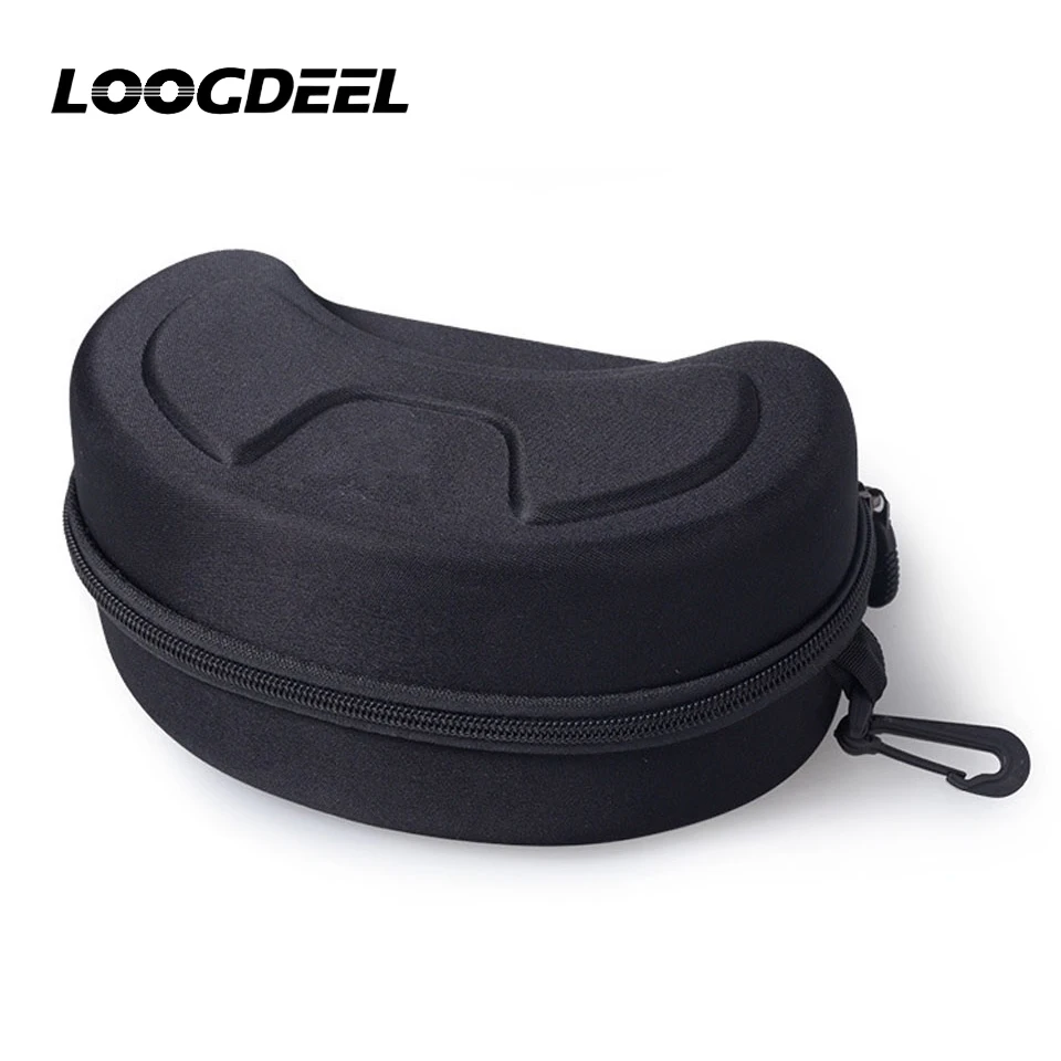 LOOGDEEL Ski Snowboard Goggles Box Hard EVA Portable Protection Carrying Case Water Resistant Shockproof Shell Ski Accessories