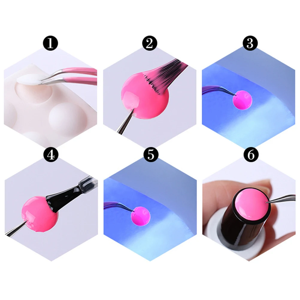 

25pcs Silicone For Polish Display Detachable Holder Rack 25 Colors Label Stickers Tool Kit Nail Oil Glue Color Color Card Nail