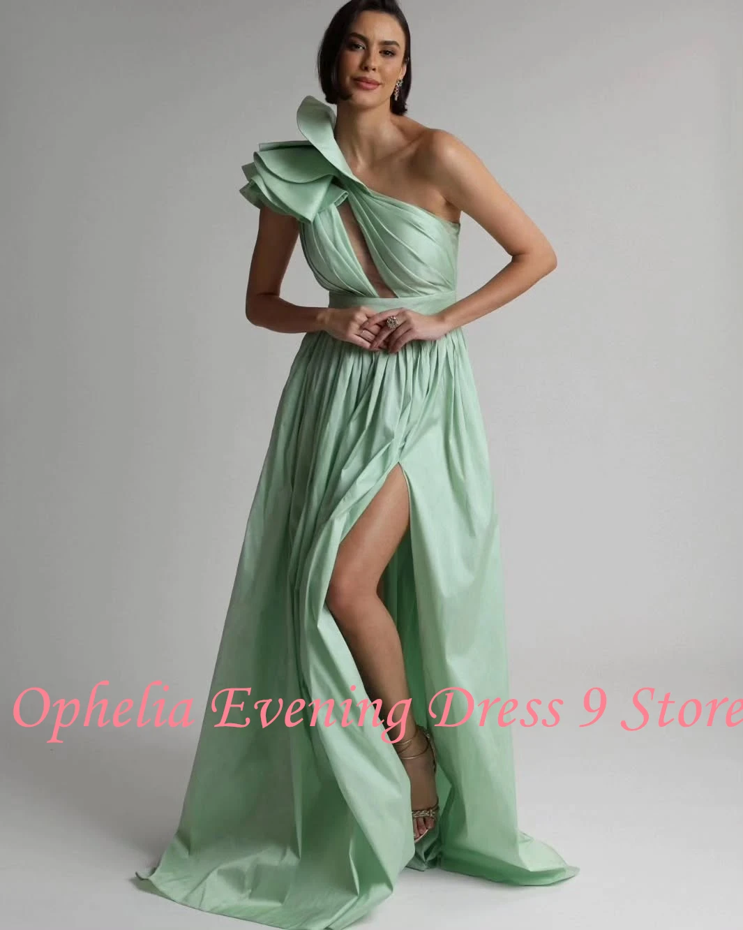 Customized Fashion Strapless Jersey Sleeveless Evening Dresses Elegant A-Line Floor Length Celebrity Gowns Vestido De Noche