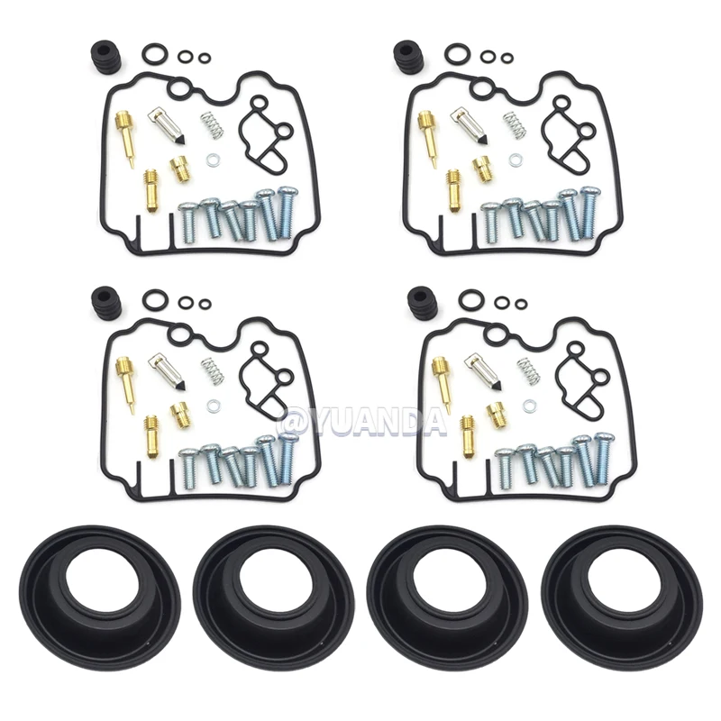 4set Carburetor Repair Kit for Yamaha FZR600R 1990-1999 FZR600 R Motorcycle parts With diaphragm